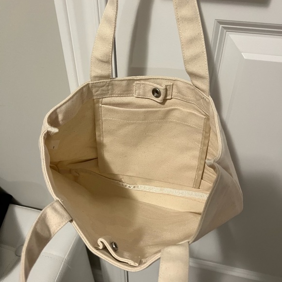 Brand new uniqlo mini canvas tote bag 13” by 19” from Hawaii - Picture 3 of 4